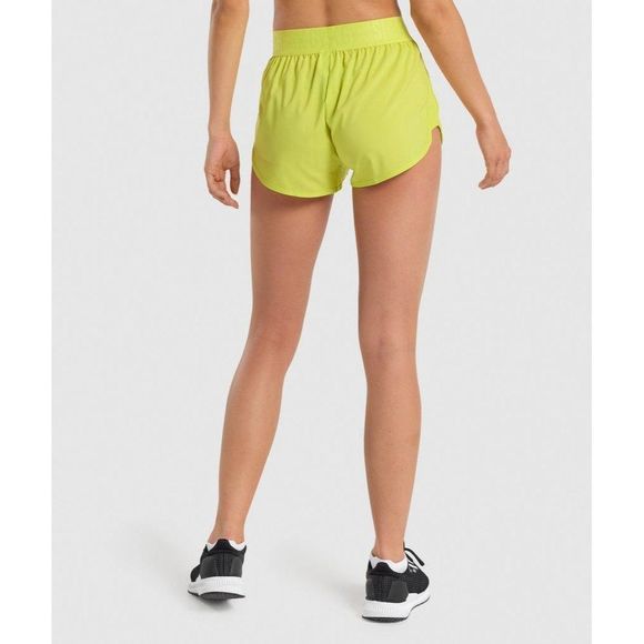 Gymshark Training Loose Fit Shorts in Glitch Yellow Women's Small Unlined - Picture 4 of 10